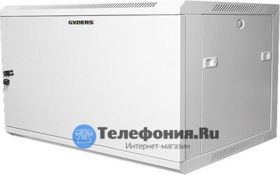 Шкаф настенный 19 15U металлическая дверь GYDERS GDR-156060GM