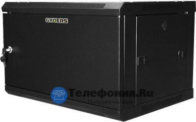 Шкаф 19 дюймов настенный для сервера 19" 15U черный GYDERS GDR-156060BM