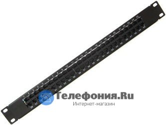 Патч-панель телефонная 19 1U 50 портов RJ45 8p4c категория 3 DUL IDC SINELLS MFG-1531dual